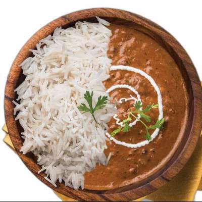 Dal makhni rice (Served with chutney, onions , fryums)