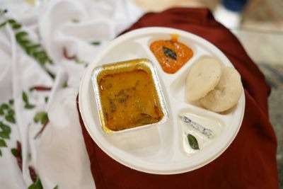 Idly with Sambar