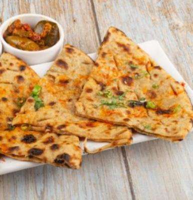 Whole Wheat Aloo Pyaz Paratha Tandoori (No Oil )(160 gms)