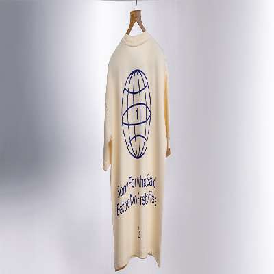 Oversized Tee - Sorry for what I Said - Beige - M