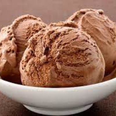 Chocolate Single ice cream scoop
