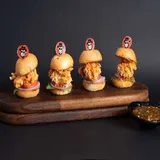 Fried Butter Garlic Chicken Dip Burger