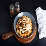 Korean Style Chicken Loaded Fries
