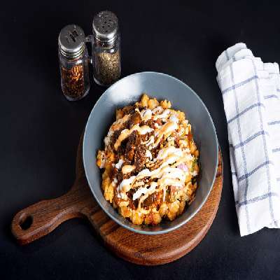 Korean Style Mushroom Loaded Fries