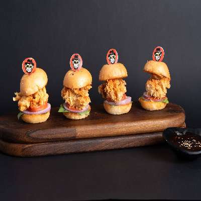 Fried Teriyaki Chicken Dip Burger