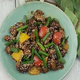Crisp Mushroom In Soy Basil Sauce
