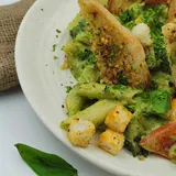 Pasta In Creamy Basil Pesto