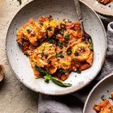 (Fresh Pasta) Roast Pumpkin Ravioli In Butter Chili Sauce