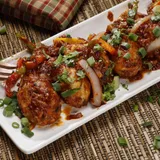 Fried Momos In Chilli Garlic Sauce