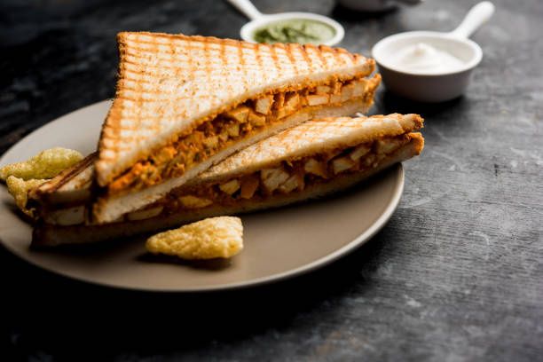 Toasted Paneer Tikka Sandwich