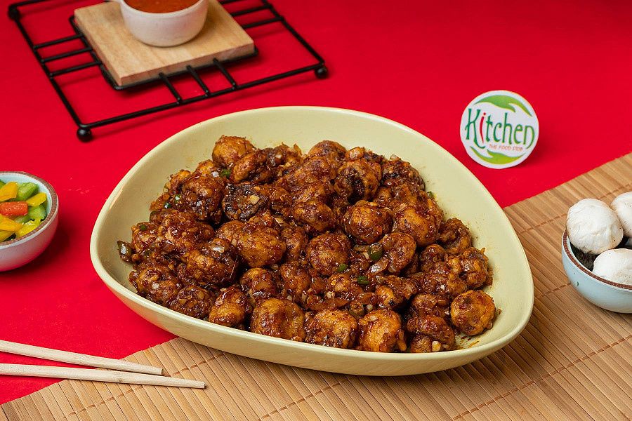Mushroom Manchurian Dry