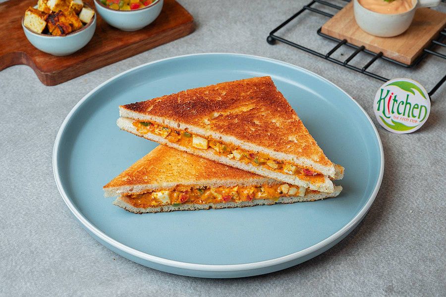 Spicy Paneer Tikka Sandwich