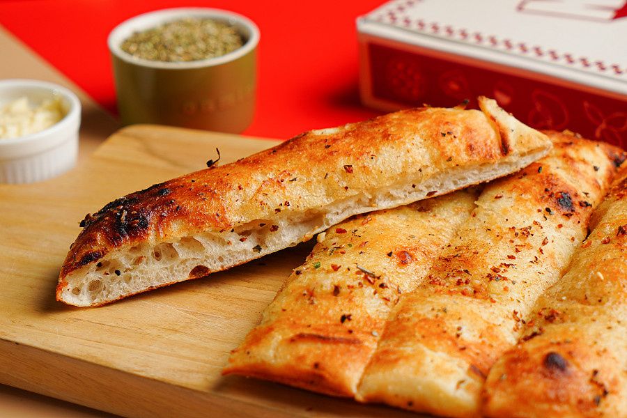 Crisp Sourdough Garlic Bread