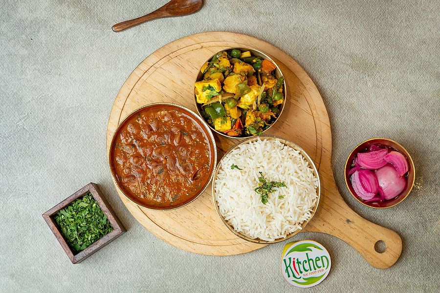 Rajma With Mix Veg & Rice
