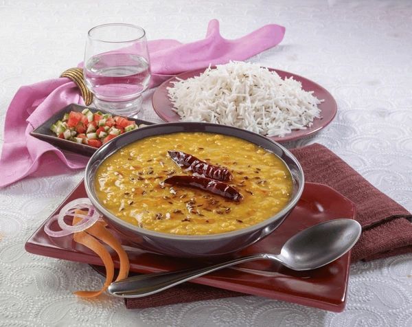 Dal Arahar Fry With Rice