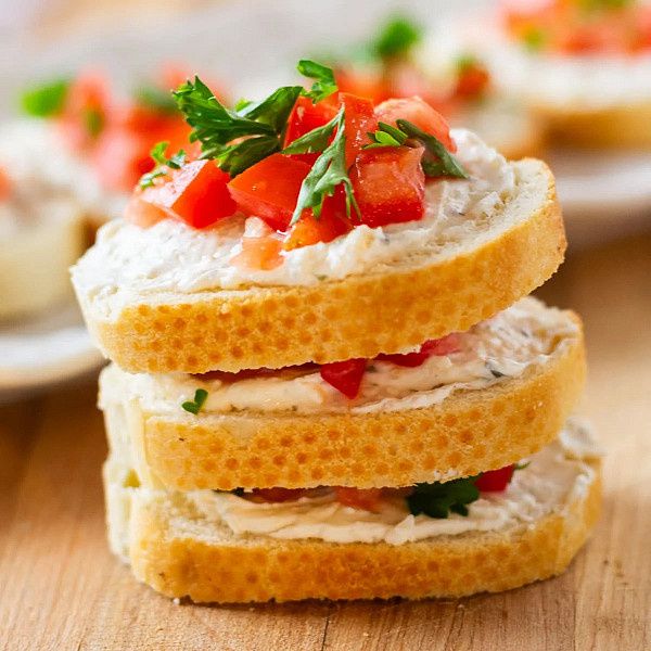 Italian Cream Cheese Bruschetta