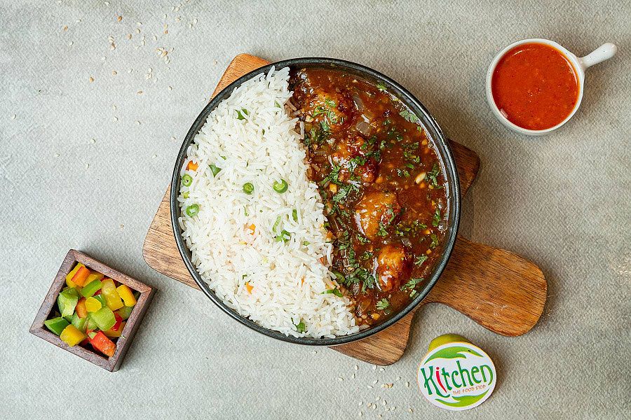Rice With Veg Manchurian