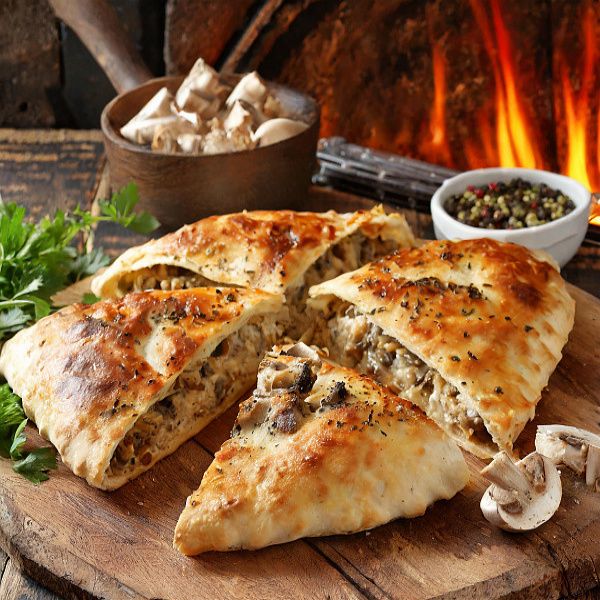 Creamy Mushroom Calzone