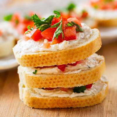 Italian Cream Cheese Bruschetta