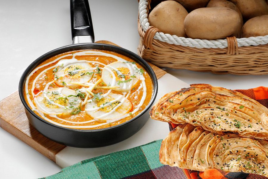 Dum Aloo Banarsi With Choice Of Bread