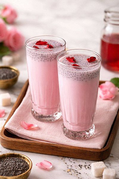 Rose & Basil Seed Milk [300ml]