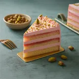 Eggless Rose Pistachio Pastry