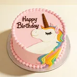 Classic Unicorn Face Cake
