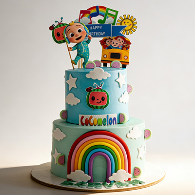 Cocomelon Birthday Cake