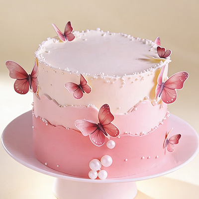 Blossoming Butterflies Cake