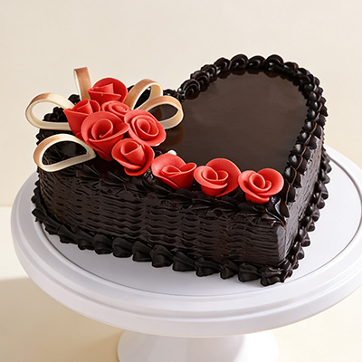 Heart Shape ChocoTruffle Cake