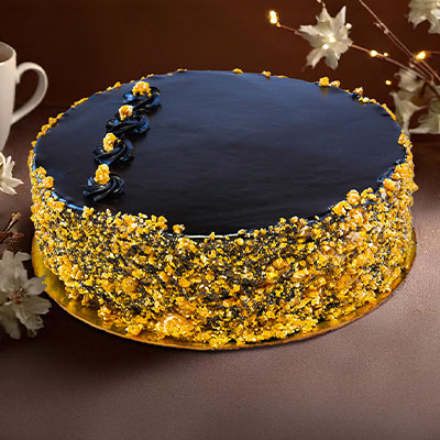 Nutty Choco Delight Cake [450 G, Serves 2-4]