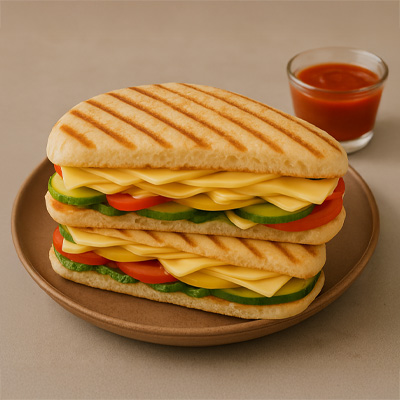 Veg & Cheese Panini Sandwich