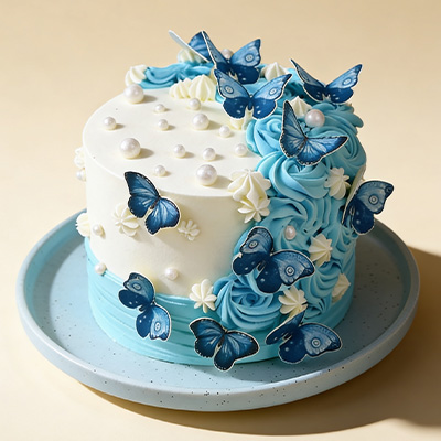 Beautiful Butterfly Cake