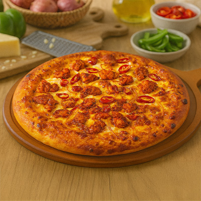 Chicken Volcano Pizza
