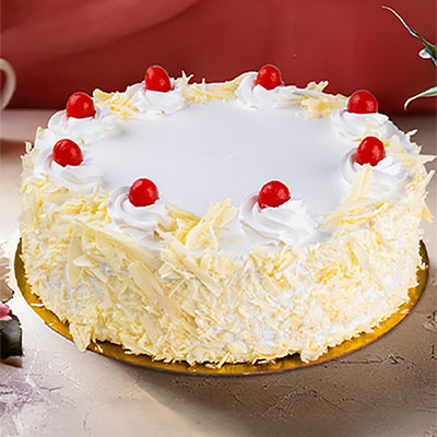 White Forest Cake [450 G, Serves 2-4]
