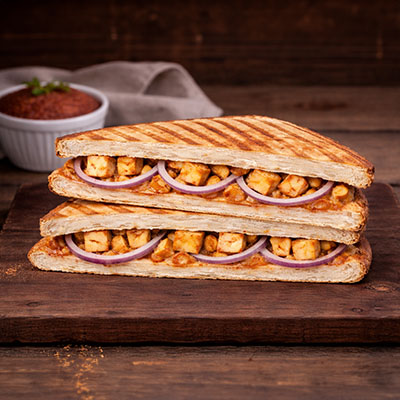 Peri Peri Paneer Sandwich