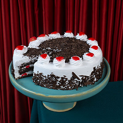 Black Forest Milky Eggless Cake [1.2 KG, Serves 5-8]