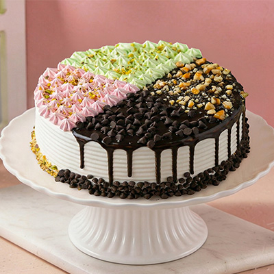 Assorted Cake - Choco Chipper, Nutty Choco, Nutty Pistachio, Rosemilk Pistachio