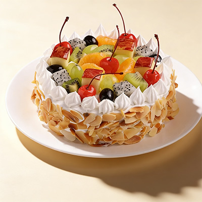 Tropical Fruit N Almond Cake