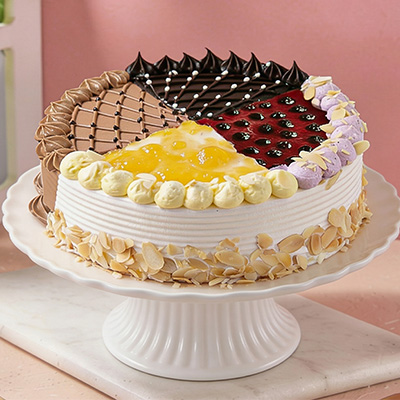 Assorted Cake - Choco Truffle, Milk Truffle, Pineapple, Blueberry