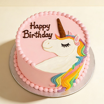 Classic Unicorn Face Cake