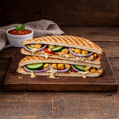 Garlic Ranch Paneer Panini