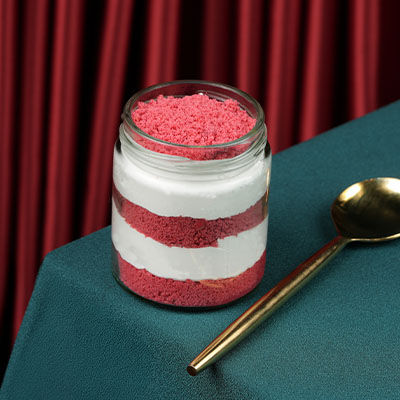 Redvelvet Jar Cake