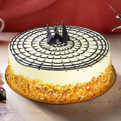 Eggless Butterscotch Sensation Cake [450 G, Serves 2-4]