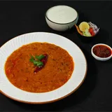Dal Khichdi-curd