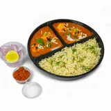 Paneer Tika Masala- (Jeera/steam Rice) Any One, Salad, Achar