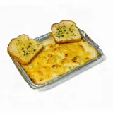 Baked Macaroni- Garlic Bread