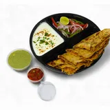 Tandoori Whole Wheat Flour Onion Masala Paratha  With Curd [sl]