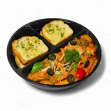 Penne Pasta In Rose' Sauce- Garlic Bread