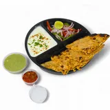 Tandoori Whole Wheat Flour Paneer Masala Paratha With Curd
